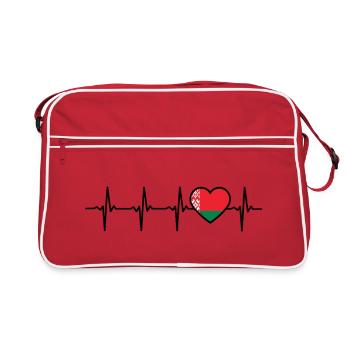 Belarus Heartbeat Belarus - Retro Bag - red/white - Front