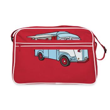 Camion de nourriture (Food Truck) c - Sac Retro - rouge/blanc - Devant
