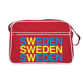 SUÈDE Suède Suède Drapeau suédois - Sac Retro - rouge/blanc - Devant