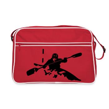 kayak - Sac Retro - rouge/blanc - Devant