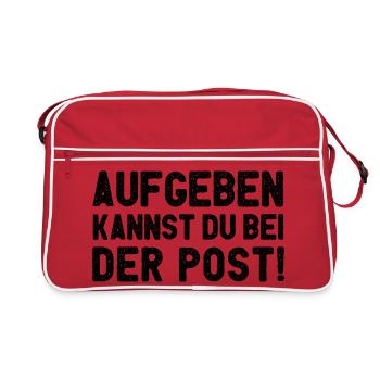 Vous pouvez abandonner à la poste - Sac Retro - rouge/blanc - Devant