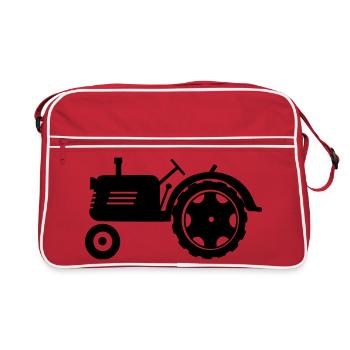 Farm tractor for the farmer - Retro Bag - red/white - Front
