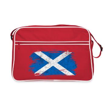 Drapeau vintage Ecosse - Sac Retro - rouge/blanc - Devant