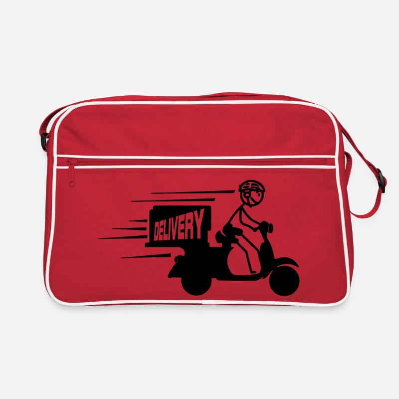 Scooter-Paket oder SMS-Lieferung Retro Tasche