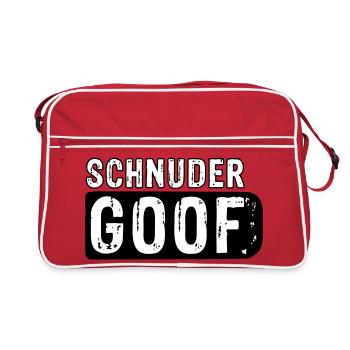 Schnudergoof | Berndeutsch (Vectorgraphic) - Retro Tasche - Rot/Weiß - Vorne