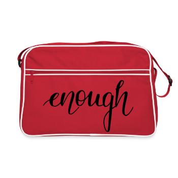 enough - Retro Bag - red/white - Front