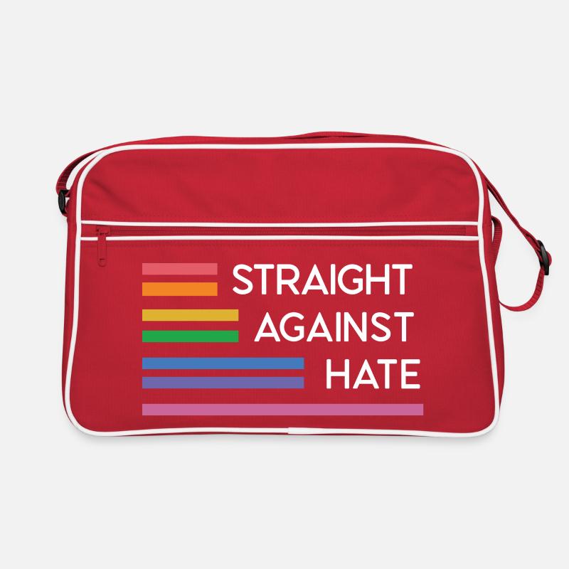 LGBT Pride Month - Straight Against Hate Retro Bag