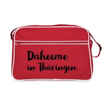Daheeme in Thuringia - Retro Bag - red/white - Front
