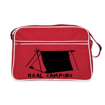 Camping Camping Vacances Yps Tente Camping-car Nature - Sac Retro - rouge/blanc - Devant