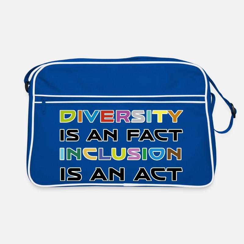 Diversity is a fact, inclusion is action Retro Bag