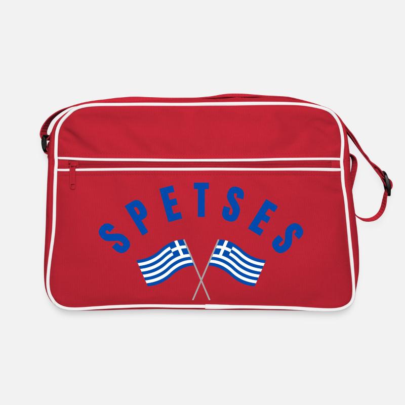 Drapeaux grecs de Spetses Sac Retro