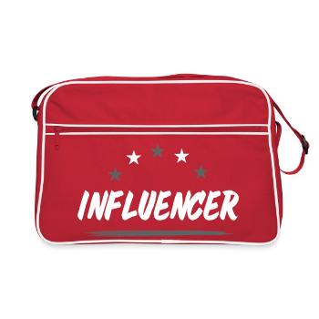 Influencer profession - Retro Bag - red/white - Front