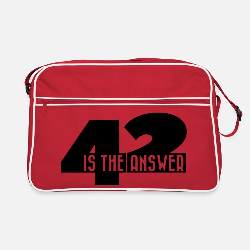 42 Is The Answer Sci Fi Spruch Retro Tasche
