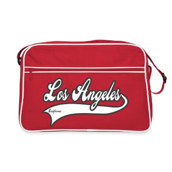 Los angeles california style baseball / collège - Sac Retro - rouge/blanc - Devant