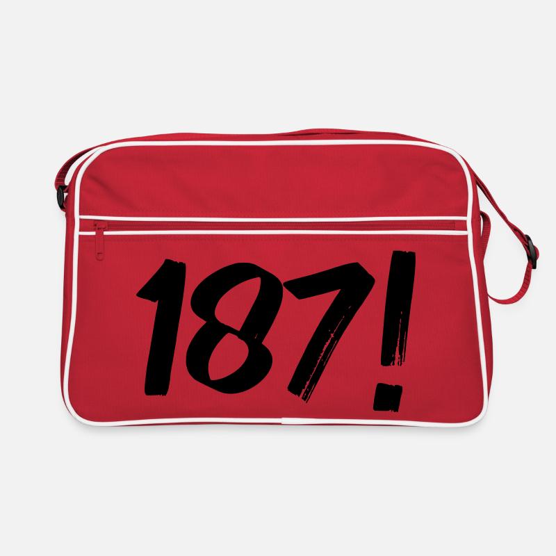 Zahlen Eins Acht Sieben Retro Tasche