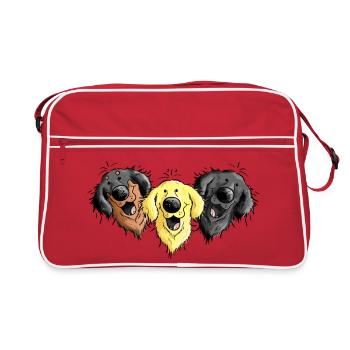Hovawart Chiens - Sac Retro - rouge/blanc - Devant