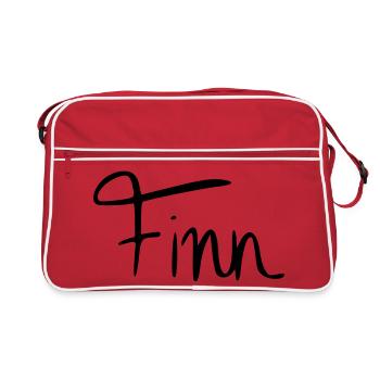 Finn - Retro Tasche - Rot/Weiß - Vorne