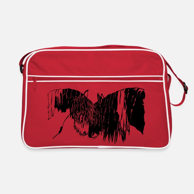 wunderschöne Tinker Reiten Pferde  Retro Tasche