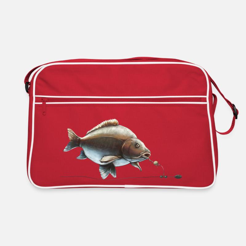 Pêche à la carpe : conception de gréement bouillie Moment de morsure du pêcheur Sac Retro
