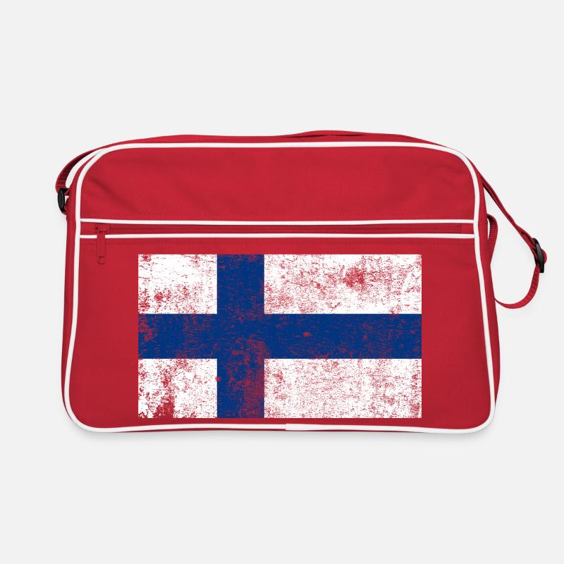 Drapeau de la Finlande Drapeau Grunge Retro Vintage Sac Retro