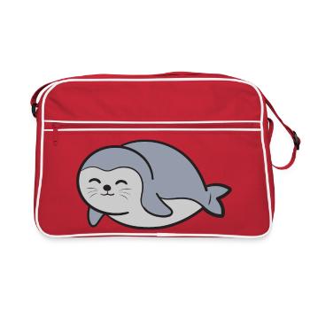 Sceau d’étanchéité - Sac Retro - rouge/blanc - Devant