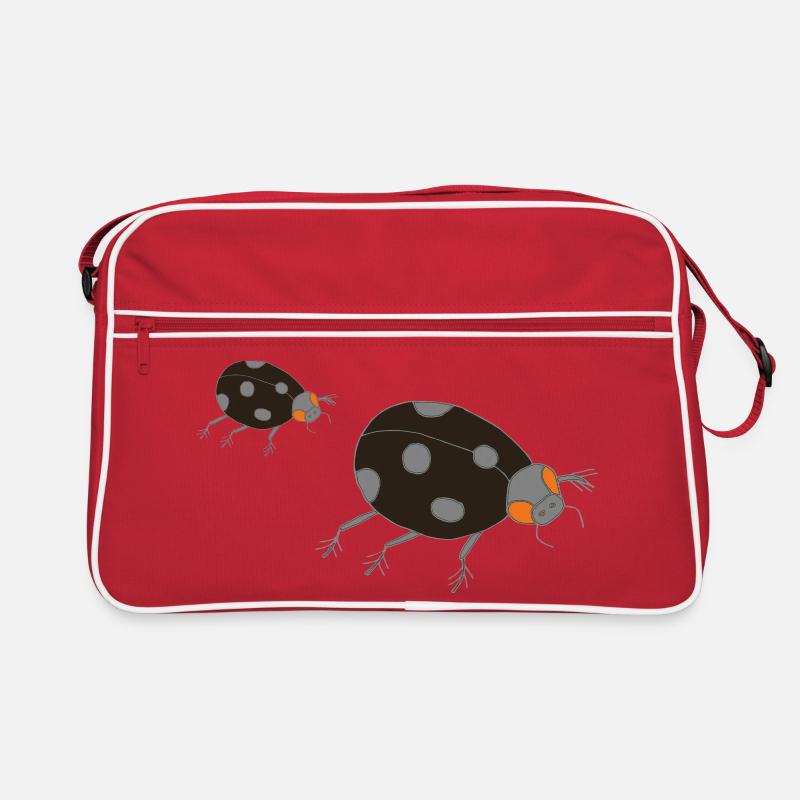 ladybug dark Retro Bag
