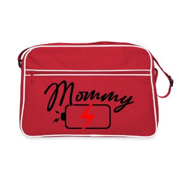Emblème de la foudre cramoisi - Sac Retro - rouge/blanc - Devant
