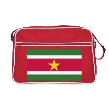 Drapeau du Suriname - Sac Retro - rouge/blanc - Devant