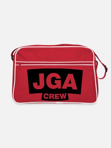 Bachelor Party Crew - Emblem - Retro Bag - red/white - Front