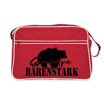 Grand-père Ours Fort Cadeau - Sac Retro - rouge/blanc - Devant
