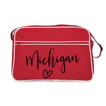 Michigan Heart Women's Love Michigan - Retro Bag - red/white - Front