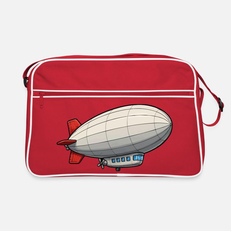Zeppelin de dessins animés de dirigeables Sac Retro