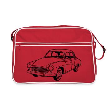 Wartburg 311 / 312 Coupé - Retro Tasche - Rot/Weiß - Vorne