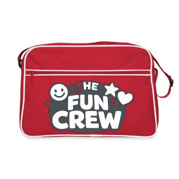The Fun Crew Bold Typography - Retro Bag - red/white - Front