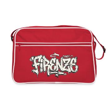 Florence Graffiti Handwriting Day - Retro Bag - red/white - Front