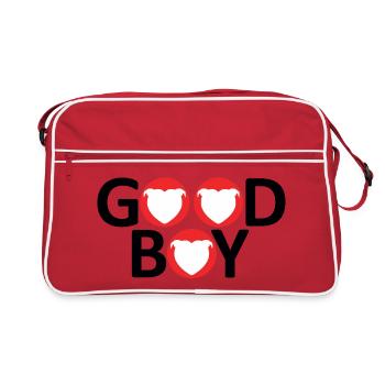 Staffie good boy - 046 - Sac Retro - rouge/blanc - Devant
