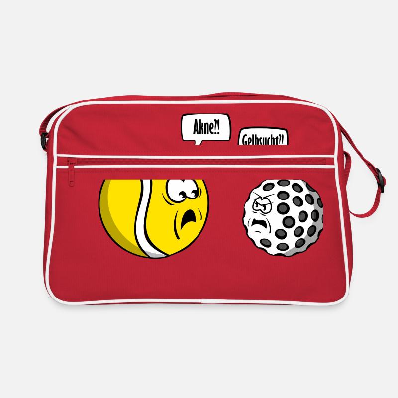 Tennis vs Golf - Retro Tasche - Rot/Weiß