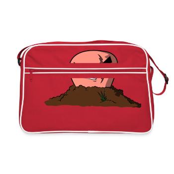 worm - Retro Bag - red/white - Front