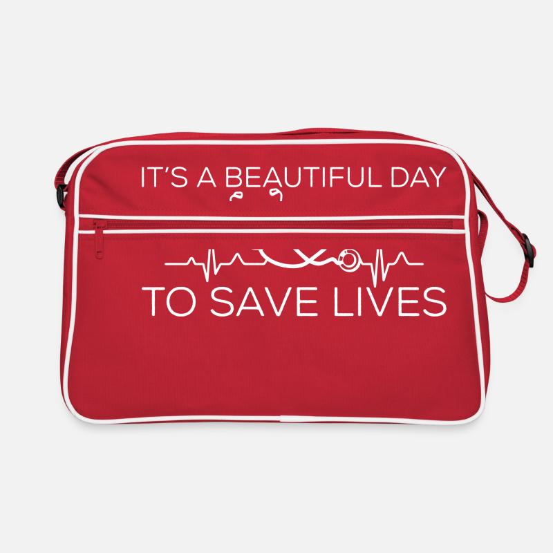 Arzt - Krankenschwester - Sanitäter - Geschenk Retro Tasche