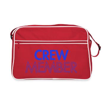 Crew Member - Personnel - Orga - Employees - Team - Retro Bag - red/white - Front