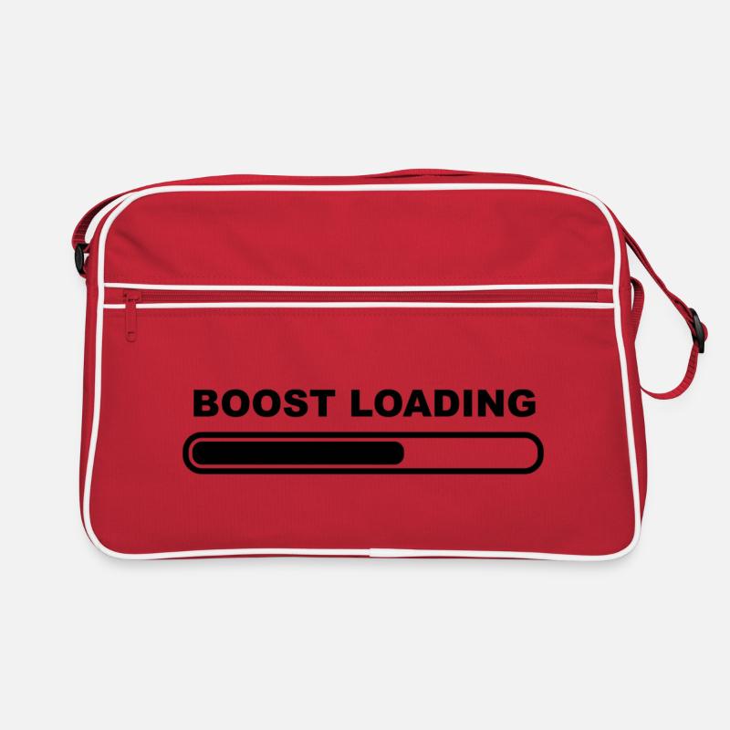 Turbo-Auto laden - Retro Tasche - Rot/Weiß