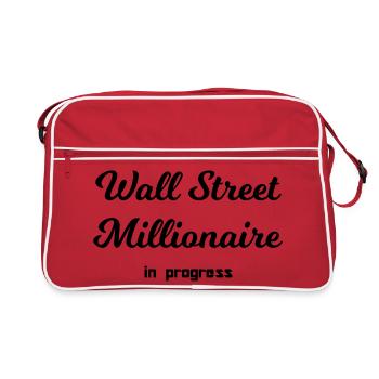 Stock market millionaire - Retro Bag - red/white - Front