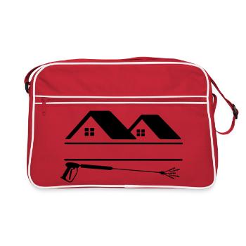 Nettoyage de façades de pulvérisateurs à haute pression - Sac Retro - rouge/blanc - Devant