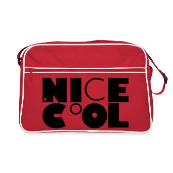NICE&CoOL - Retro Tasche - Rot/Weiß - Vorne