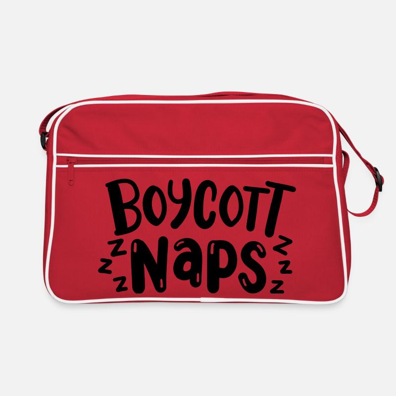 Boykott Nickerchen Retro Tasche