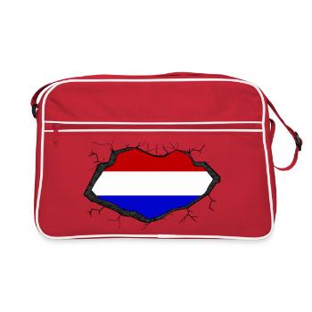 Percée du drapeau hollandais - Sac Retro - rouge/blanc - Devant