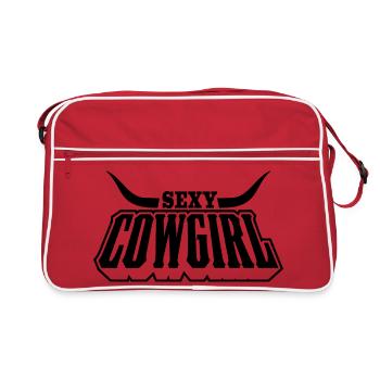 Sexy Western Rider – Texas, Rodeo & Style - Retro Bag - red/white - Front