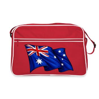 Drapeau australien Australie - Sac Retro - rouge/blanc - Devant