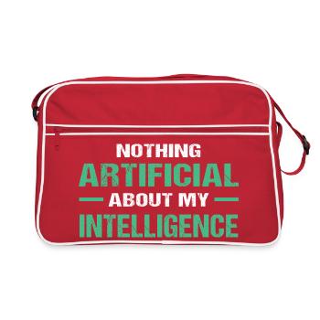 GPT Artificial Intelligence - Retro Bag - red/white - Front