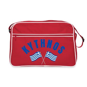 Drapeaux grecs de Kythnos - Sac Retro - rouge/blanc - Devant